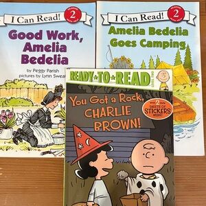 Children's Book Set: Amelia Bedelia and Charlie Brown